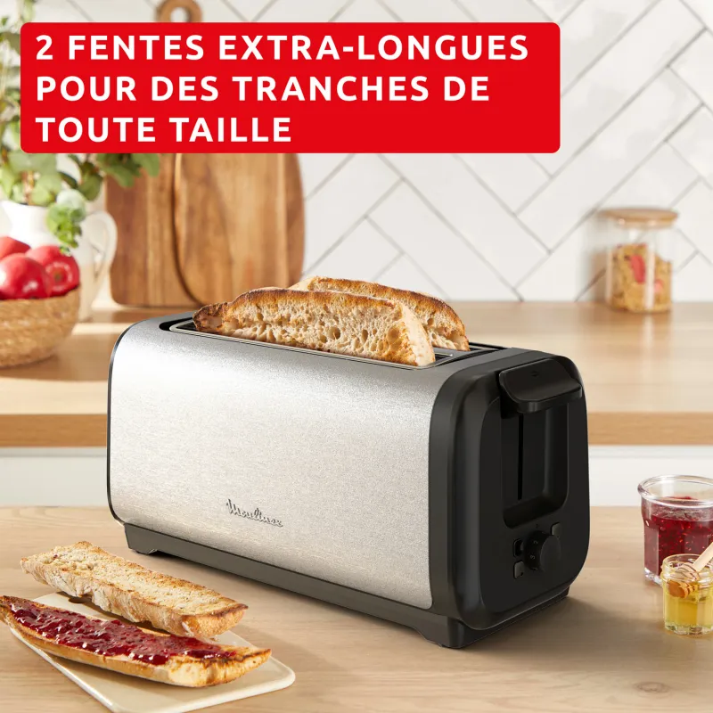 Grille-pain Subito 2 fentes 2180W inox - MOULINEX - LS5S4DE0