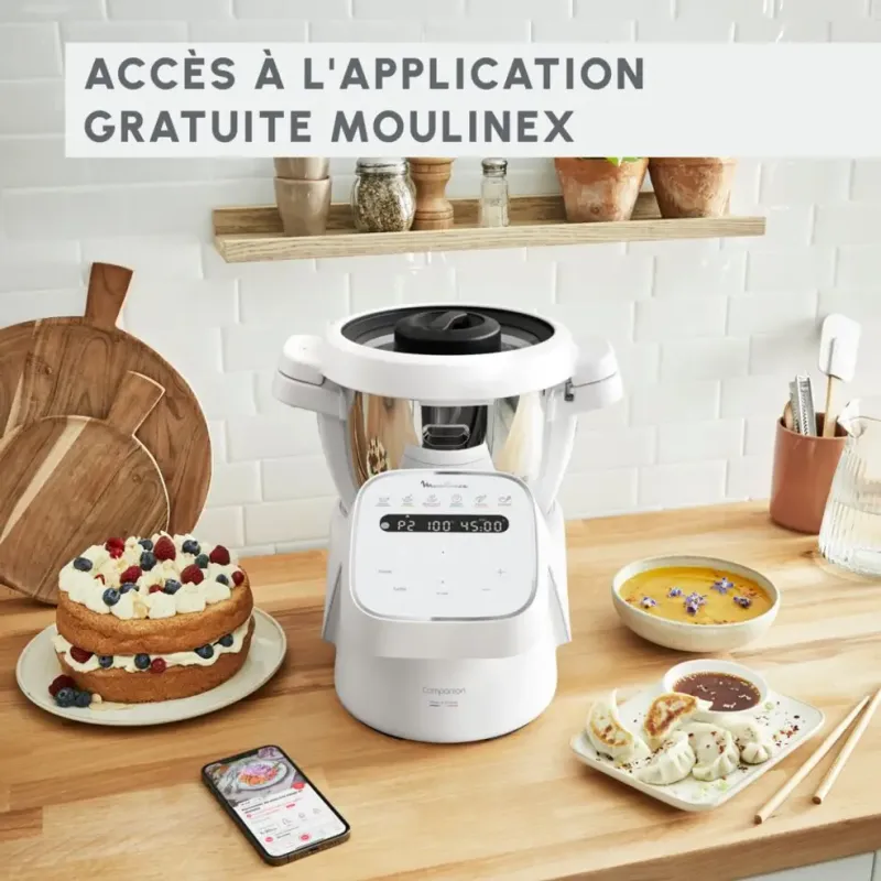 Robot cuiseur multifonction Companion 1550W  - MOULINEX - HF84A110