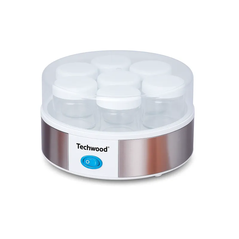 Yaourtière électrique 7 pots 15W blanc - TECHWOOD - CUISTYA7001TECH