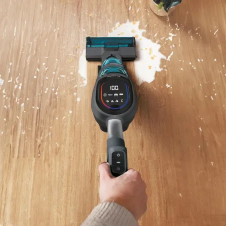 Aspirateur balai laveur Dual Expert 150W noir et bleu - SCHNEIDER - SCVCO23DBE