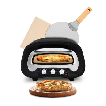 Four à pizza cuisson express 2200W noir - SCHNEIDER - PIERREDEFEUSERIEZBL