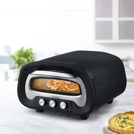 Four à pizza cuisson express 2200W noir - SCHNEIDER - PIERREDEFEUSERIEZBL