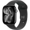 Apple Watch Series 11 GPS 46mm boitier en aluminium noir et bracelet sport noir S/M - APPLE - MEUW4ZR/A