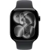 Apple Watch Series 11 GPS 46mm boitier en aluminium noir et bracelet sport noir S/M - APPLE - MEUW4ZR/A