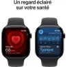 Apple Watch Series 11 GPS 46mm boitier en aluminium noir et bracelet sport noir S/M - APPLE - MEUW4ZR/A