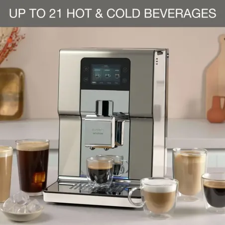 Machine à expresso avec broyeur Intuition Experience+ 1500W argenté - KRUPS - EA877A10
