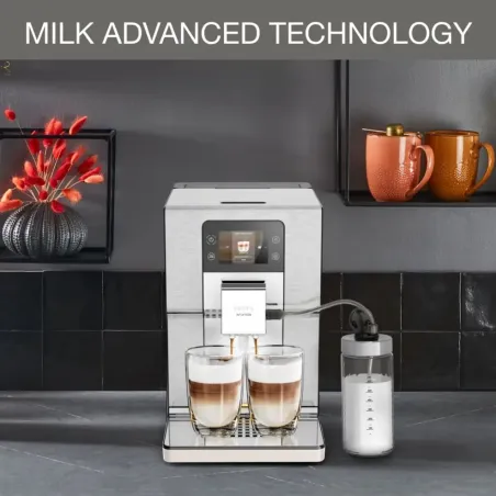 Machine à expresso avec broyeur Intuition Experience+ 1500W argenté - KRUPS - EA877A10