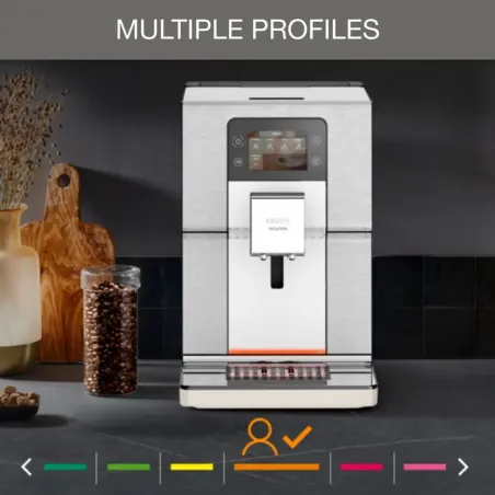 Machine à expresso avec broyeur Intuition Experience+ 1500W argenté - KRUPS - EA877A10