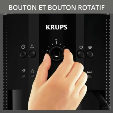 Machine à café broyeur Essential 1450W gris - KRUPS - YY5149FD