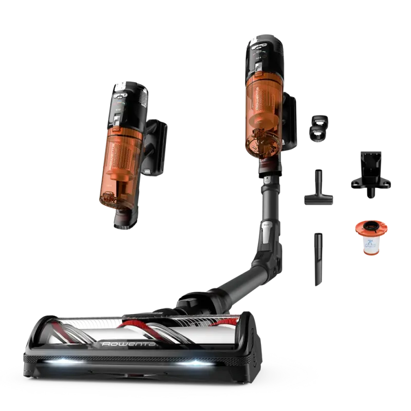 Aspirateur balai sans fil X-Force Flex 13.60 noir et orange - ROWENTA - RH9A30WO
