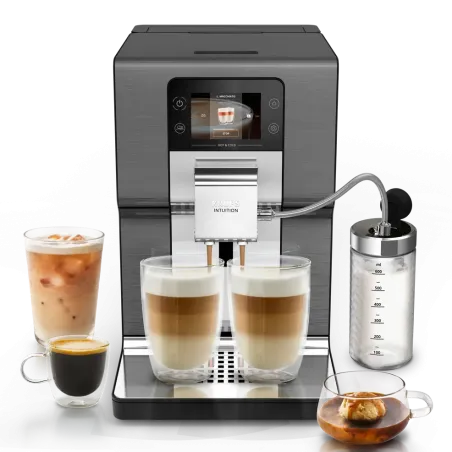 Machine à expresso avec broyeur Intuition Experience Hot&Cold 1550W gris - KRUPS - EA879NE0