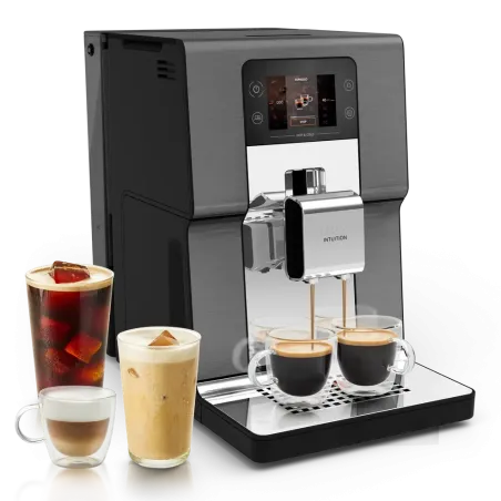 Machine à expresso avec broyeur Intuition Experience Hot&Cold 1550W gris - KRUPS - EA879NE0