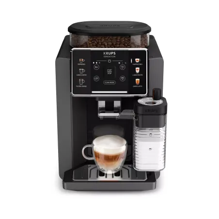 Machine à expresson avec broyeur Sensation Lait 1450W noir - KRUPS - EA912HF1