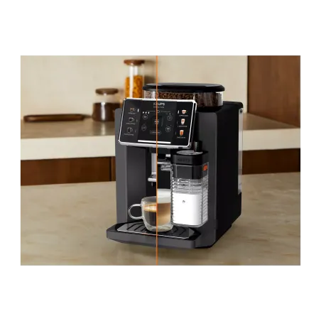 Machine à expresson avec broyeur Sensation Lait 1450W noir - KRUPS - EA912HF1