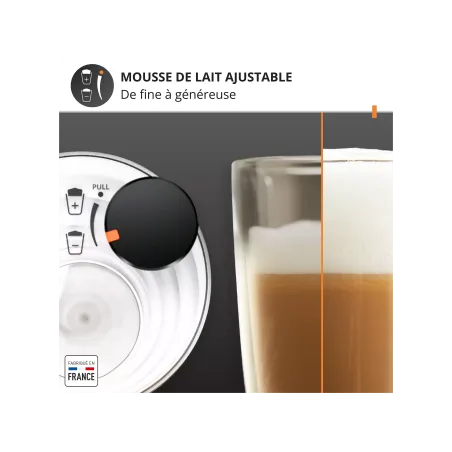 Machine à expresson avec broyeur Sensation Lait 1450W noir - KRUPS - EA912HF1