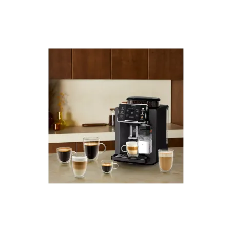 Machine à expresson avec broyeur Sensation Lait 1450W noir - KRUPS - EA912HF1