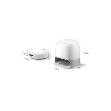 Aspirateur robot laveur Qrevo CurvX 22000Pa blanc - ROBOROCK - RBK02788