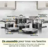 Batterie de cuisine 11 pièces noir - CUISINART - 54C11BKEU