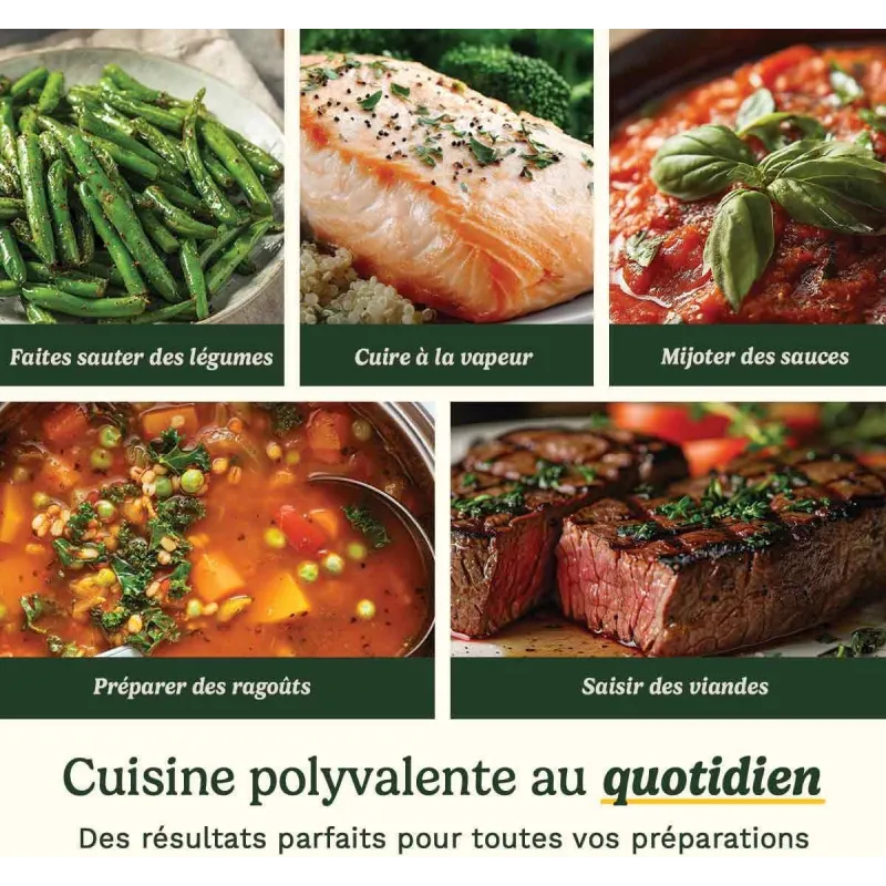 Batterie de cuisine 11 pièces noir - CUISINART - 54C11BKEU