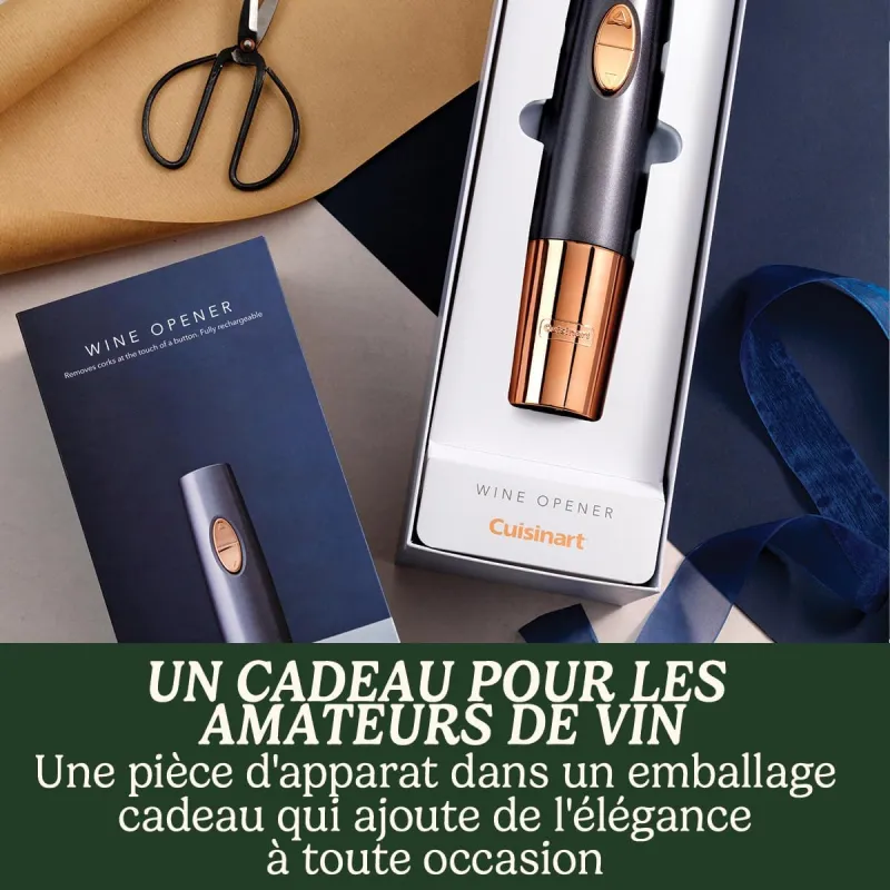 Tire-bouchon automatique rechargeable - CUISINART - CWO50E