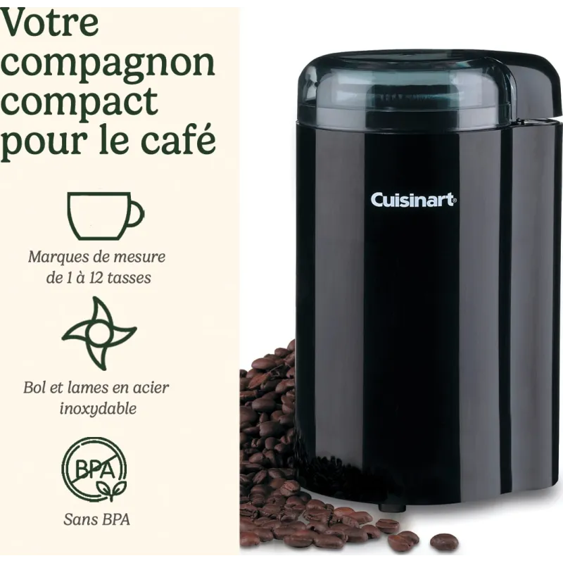 Moulin à café électrique 140W noir - CUISINART - DCG20BKNE