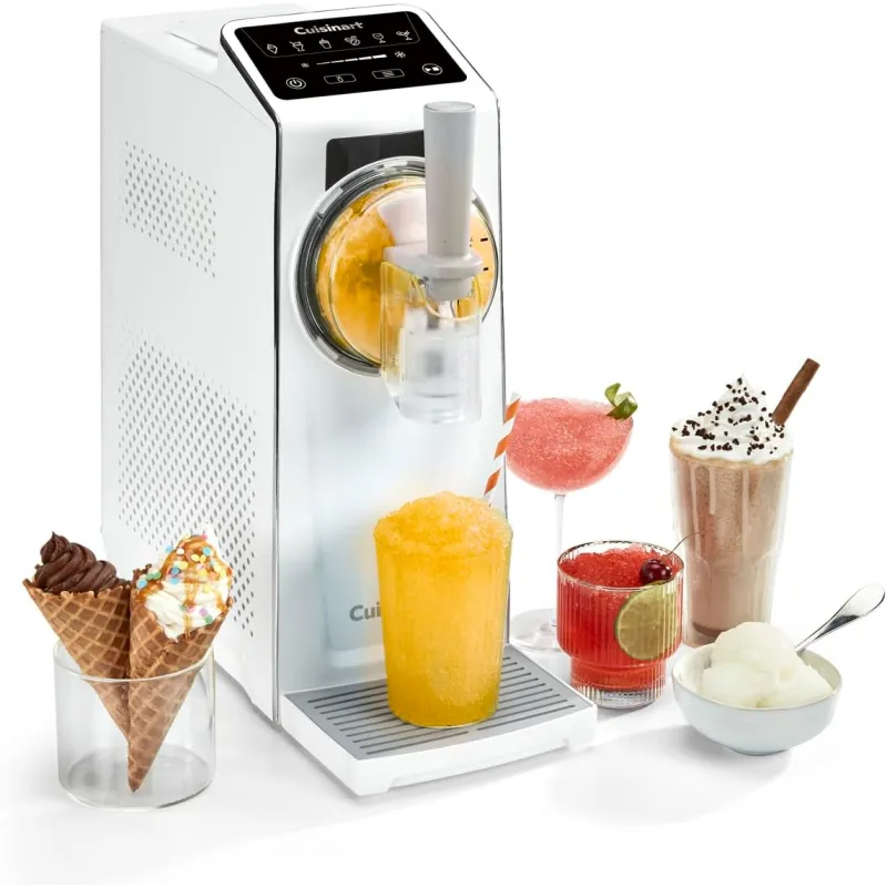 Machine à sorbets et boissons 6-en-1 Frost Fusion blanc - CUISINART - ICE201E