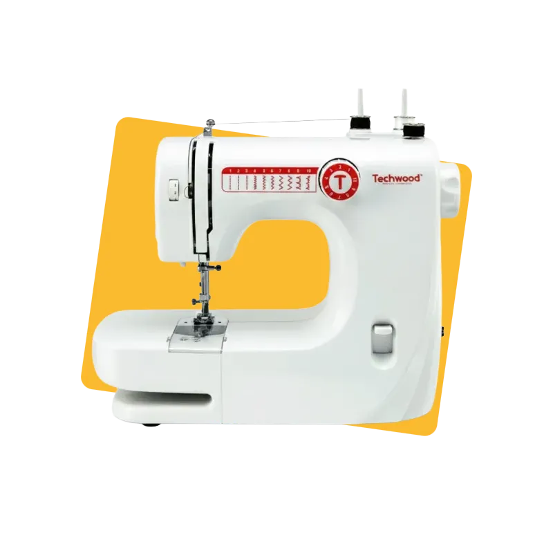 Machine à coudre 10 points blanc - TECHWOOD - ROBTMAC1095TECH