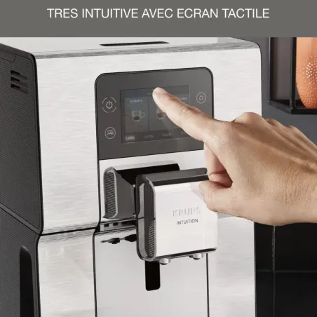 Machine à expresso avec broyeur Intuition Experience + 1500W argenté - KRUPS - YY5058FD