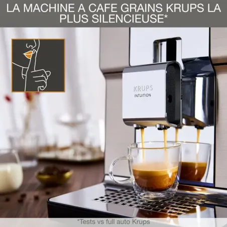 Machine à expresso avec broyeur Intuition Experience + 1500W argenté - KRUPS - YY5058FD