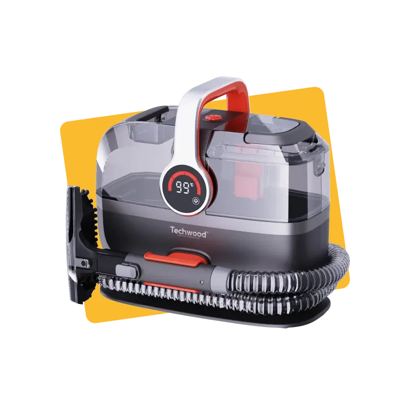 Nettoyeur détacheur vapeur multi surfaces 600/800W noir et rouge - TECHWOOD - ASPITAN7055VTECH