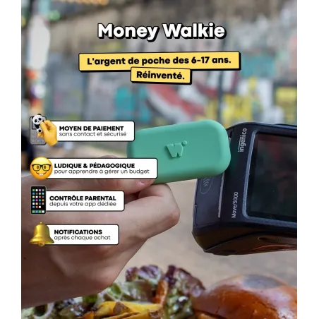 Porte monnaie électronique sans contact burger - MONEY WALKIE