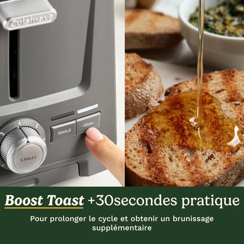 Grille-pain 2 fentes Core Collection noir - CUISINART - CPT1200E