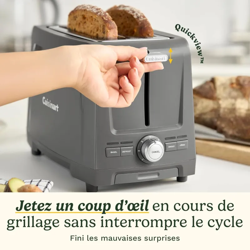 Grille-pain 2 fentes Core Collection noir - CUISINART - CPT1200E
