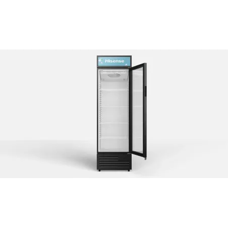 Réfrigérateur vitrine 1 porte 343L noir - HISENSE - CPC381N7ABD