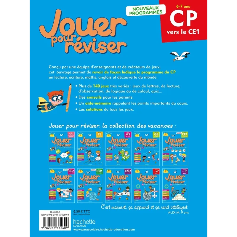Jouer pour réviser : Cahier de vacances ; Du CP au CE1 - Sandra Lebrun, Clémence Roux, Loïc Audrain, Pascal Guichard, Célia... -