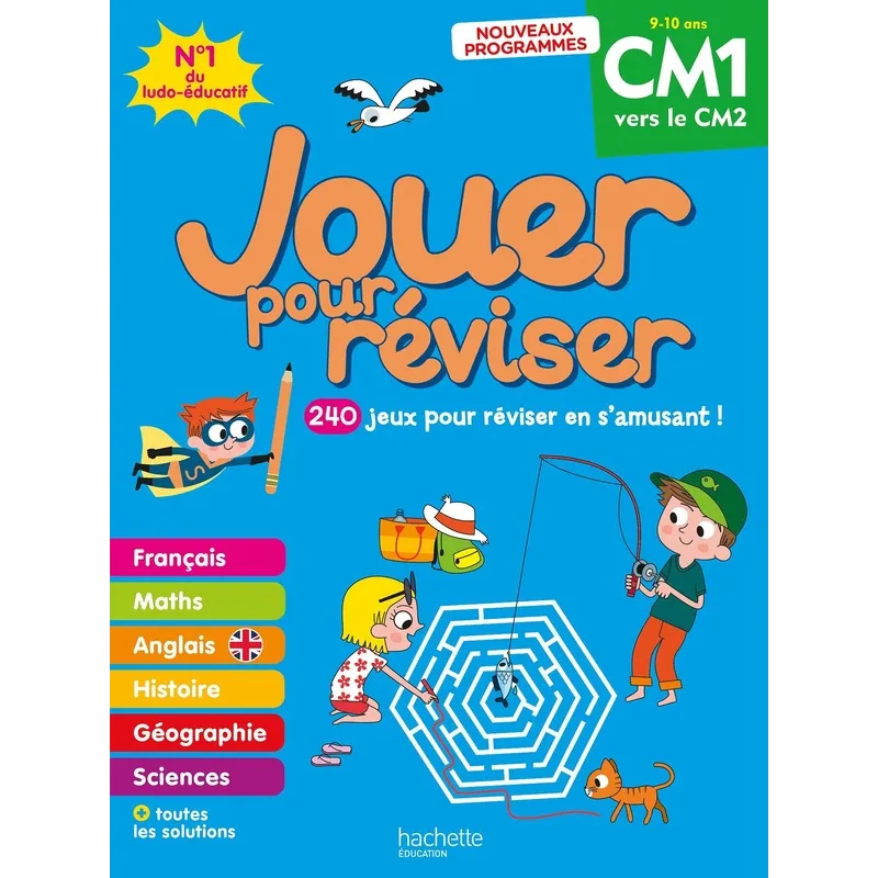 Jouer pour réviser : Cahier de vacances ; CM1 vers le CM2 - Loïc Audrain, Michèle Lecreux, Clémence Roux, Pascal Guichard,... - 