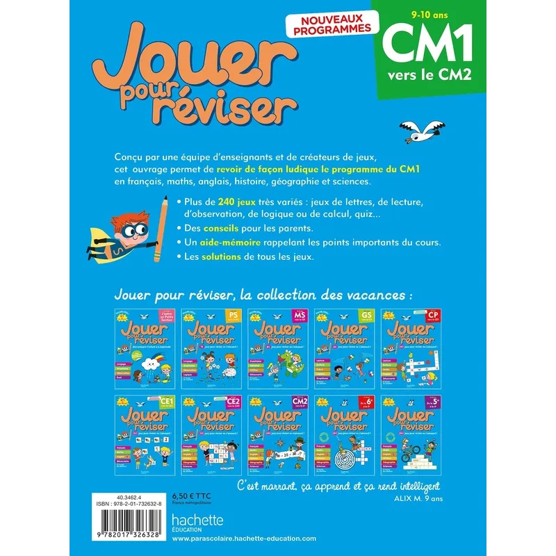 Jouer pour réviser : Cahier de vacances ; CM1 vers le CM2 - Loïc Audrain, Michèle Lecreux, Clémence Roux, Pascal Guichard,... - 