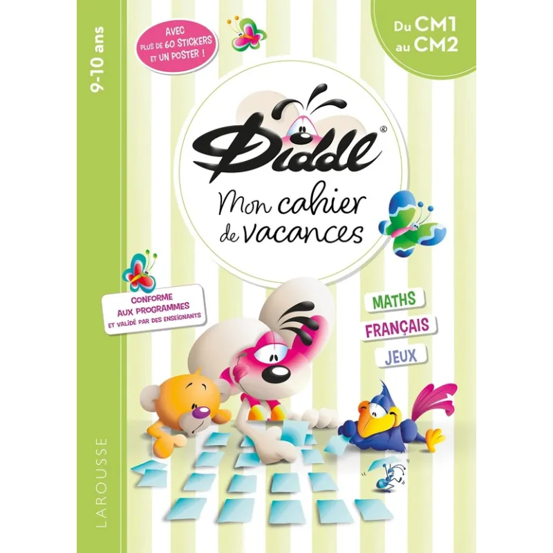 Mon cahier de vacances Diddl ; Du CM1 au CM2 - Sandra Lebrun - Larousse - Grand format - ravate.com librairie reunion