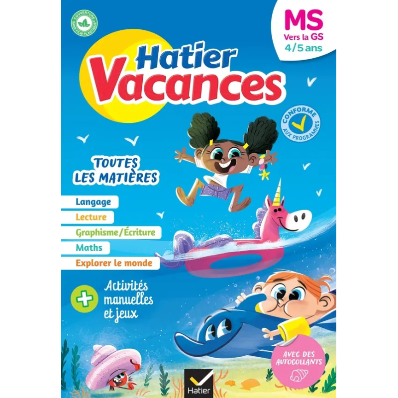 Hatier vacances : Toutes les matières ; MS vers GS - Florence Doutremépuich, Françoise Perraud, Caroline Hesnard - Hatier -... -