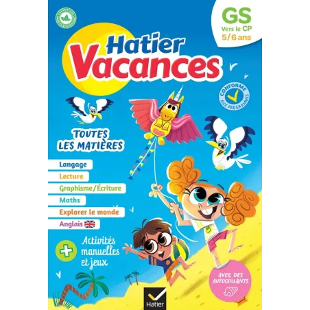 Hatier vacances : toutes les matières GS vers CP
