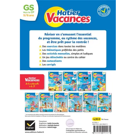 Hatier vacances : toutes les matières ; GS vers CP - Florence Doutremépuich, Françoise Perraud, Marie-Hélène Van Tilbeurgh -... 