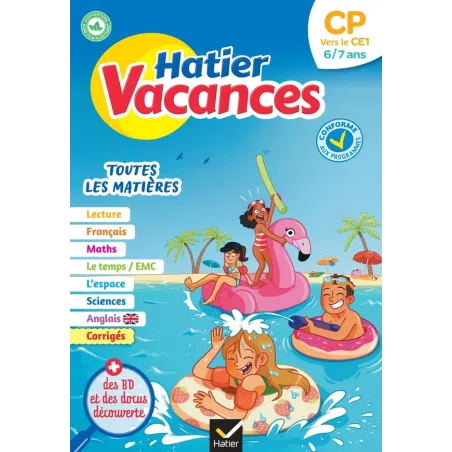 Hatier vacances : toutes les matières CP vers CE1