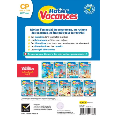 Hatier vacances : toutes les matières ; CP vers CE1 - Patrick Chenot, Bénédicte Idiard - Hatier - Grand format - Espace... - rav