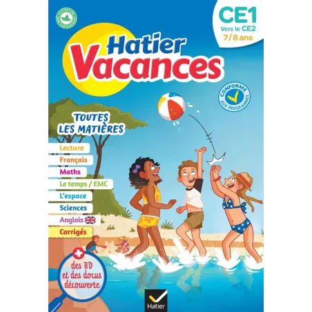 Hatier vacances : toutes les matières CE1 vers CE2