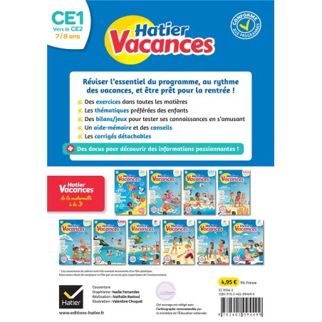 Hatier vacances : toutes les matières ; CE1 vers CE2 - Damien Catala, Bénédicte Idiard - Hatier - Grand format - Espace... - rav