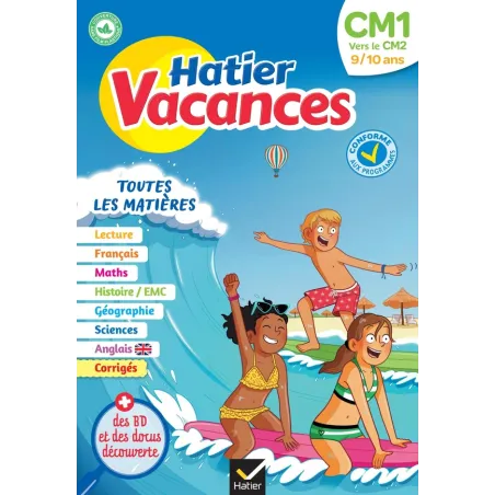 Hatier vacances : toutes les matières CM1 vers CM2