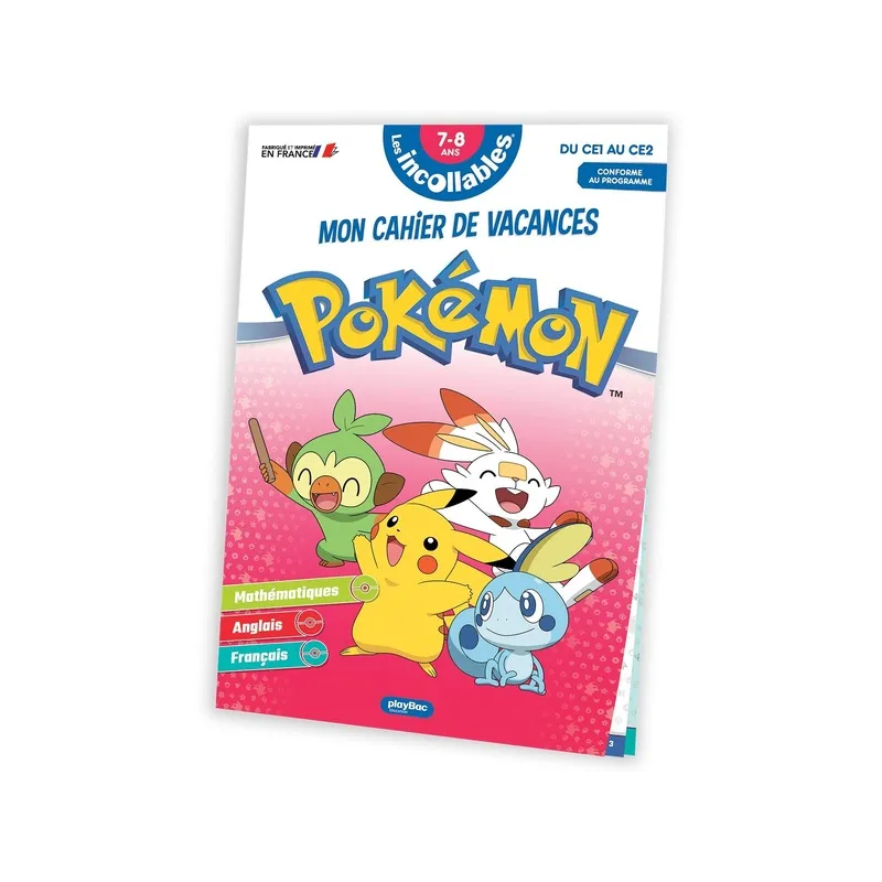 Les incollables : Pokémon ; mon cahier de vacances ; du CE1 au CE2 (édition 2022) - Collectif - Éditions playBac - Grand... - ra