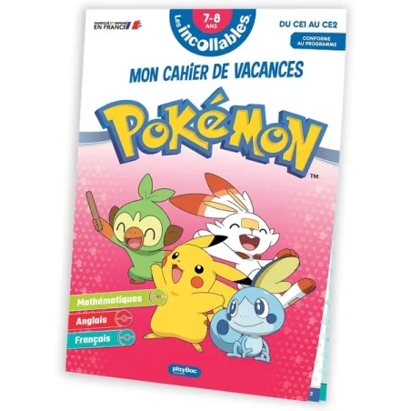 Les incollables : Pokémon mon cahier de vacances du CE1 au CE2 (édition 2022)
