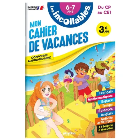 Les incollables : mon cahier de vacances du CP au CE1