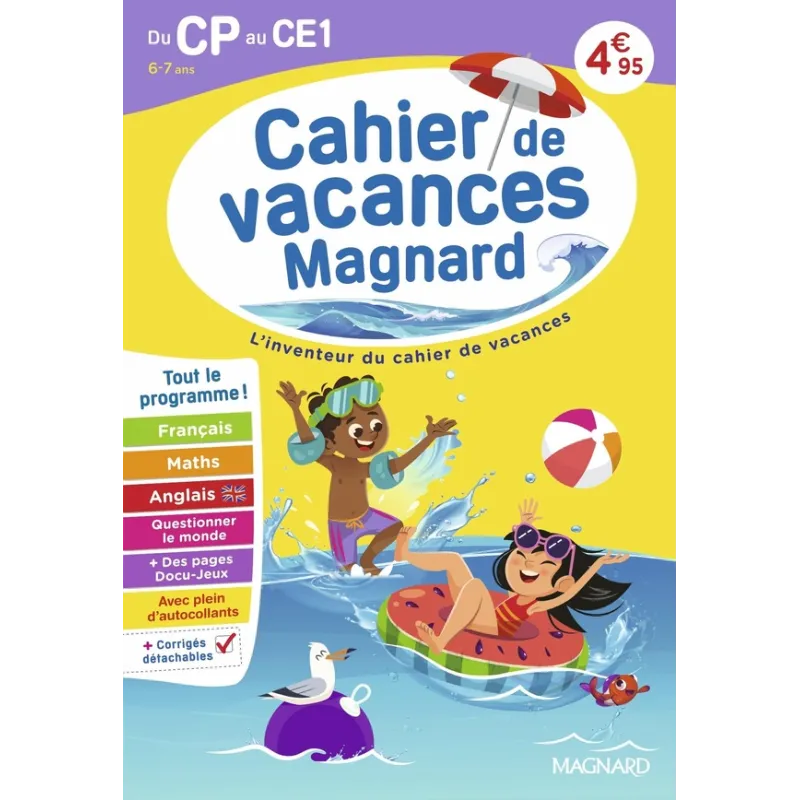 Cahier de vacances : Du CP vers le CE1 6-7 ans : Magnard, l - ravate.com librairie reunion